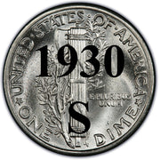 1930-S Mercury Dime