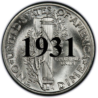 1931 Mercury Dime