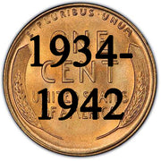 1934 - 1942 UNC Lincoln Wheat Cent