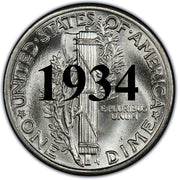 1934 Mercury Dime