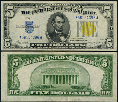 1934 $5 World War II 