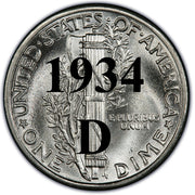 1934-D Mercury Dime