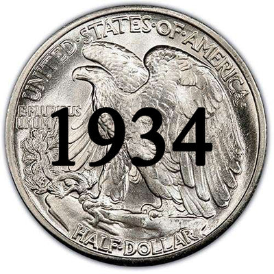 1934 Walking Liberty Half Dollar