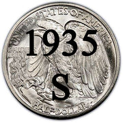 1935-S  Walking Liberty Half Dollar