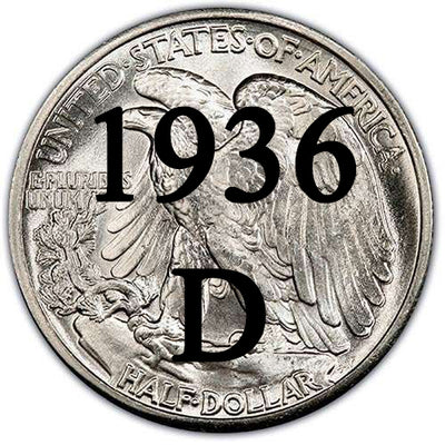 1936-D Walking Liberty Half Dollar