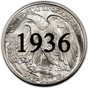 1936 Walking Liberty Half Dollar