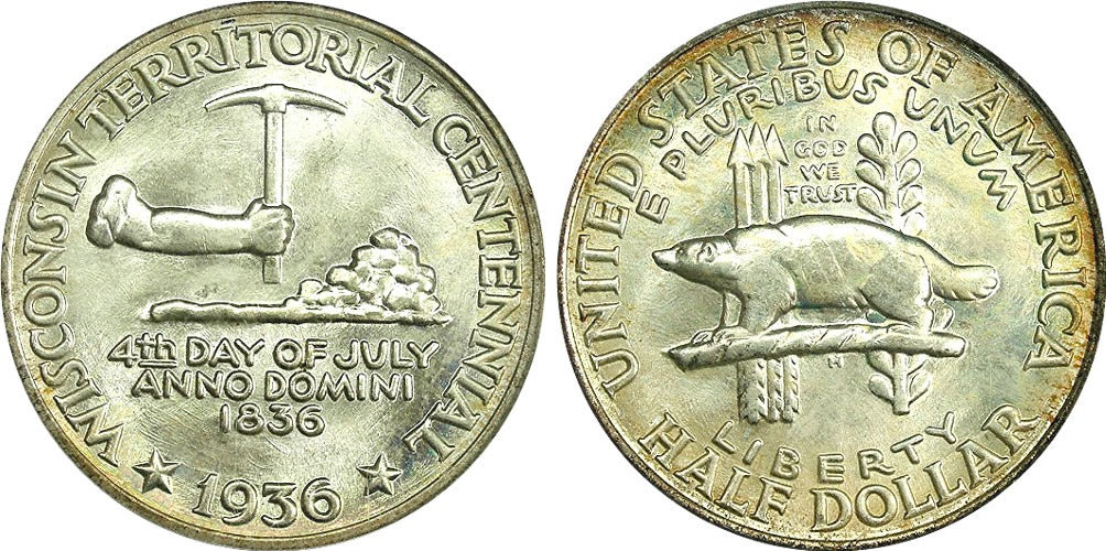 1936 Wisconsin Commemorative Half Dollar