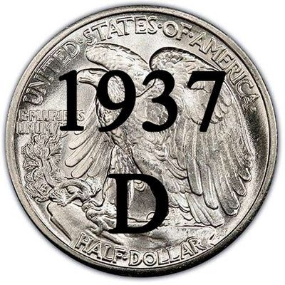 1937-D Walking Liberty Half Dollar