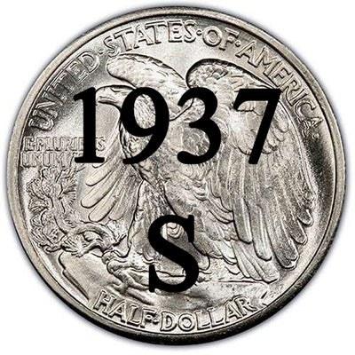 1937-S Walking Liberty Half Dollar