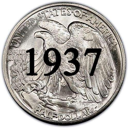 1937 Walking Liberty Half Dollar