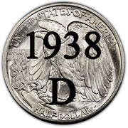 1938-D Walking Liberty Half Dollar