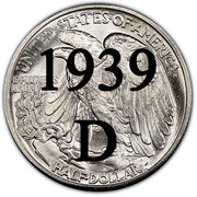 1939-D Walking Liberty Half Dollar