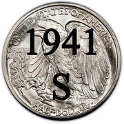 1941-S Walking Liberty Half Dollar