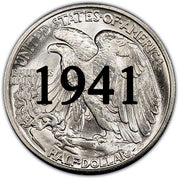 1941 Walking Liberty Half Dollar
