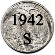1942-S Walking Liberty Half Dollar
