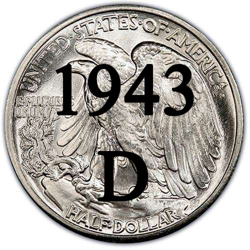 1943-D Walking Liberty Half Dollar