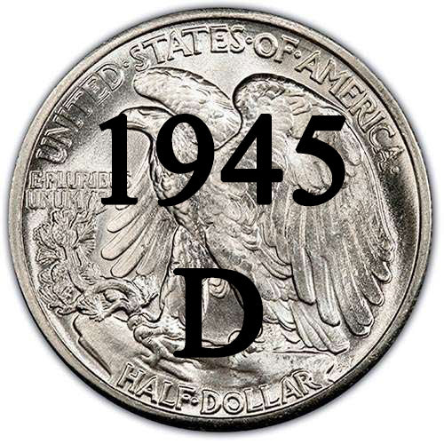 1945-D Walking Liberty Half Dollar