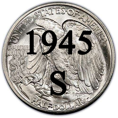 1945-S Walking Liberty Half Dollar