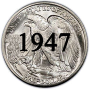 1947 Walking Liberty Half Dollar