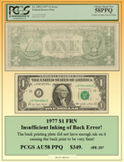 1950-C $10 FRN Misalignment Error! #PE-201