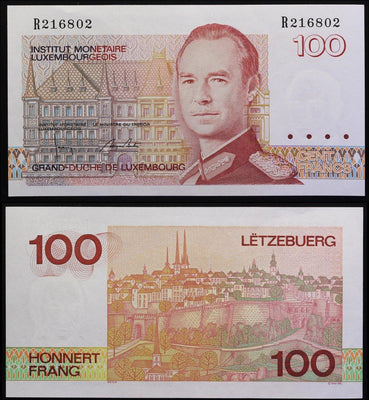 1993 Luxembourg 100 Francs 