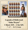 John Wayne “Legends of Hollywood” Stamp Sheet