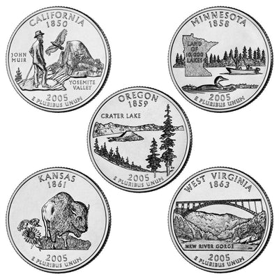 2005 State Quarters, Uncirculated