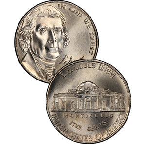 2006-2021 "Return to Montecello" Uncirculated Jefferson Nickels