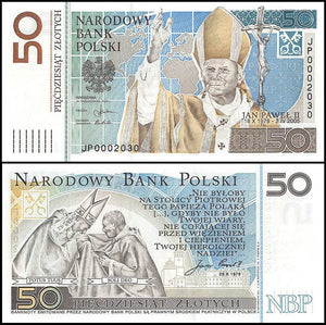 2005-06 50 Zlotych "Pope John Paul II" World Currency