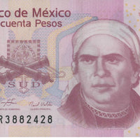 2008 - MEXICO 50 Pesos - Polymer- Size: Stand. "Colonial Aqueduct"  UNCIRCULATED World Currency