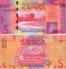 2008 Western Samoa 5 Tala "Beach Scene" World Currency , Uncirculated