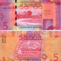 2008 Western Samoa 5 Tala "Beach Scene" World Currency , Uncirculated