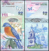 2009 Bermuda $2 "Bluebird & Clock Tower" World Currency , Uncirculated