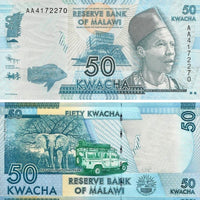 2012 Malawi 50 Kwacha "Kasunga National Park" World Currency , Uncirculated
