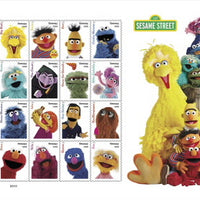2019 Sesame Street Forever "All of you Favorite Characters" Stamp Sheet