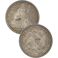 1870 Seated Liberty Half Dollar , Type 4 "With Motto"