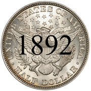 1892 Barber Half Dollar