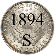 1894-S Barber Half Dollar