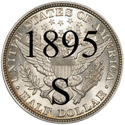 1895-S Barber Half Dollar