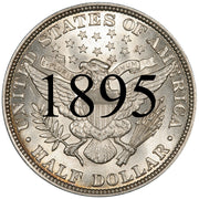 1895 Barber Half Dollar