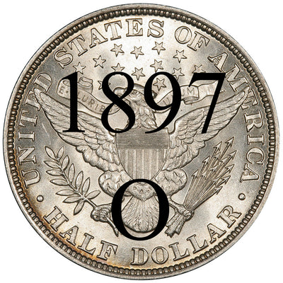 1897-O Barber Half Dollar