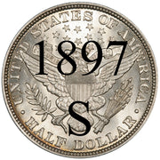 1897-S Barber Half Dollar