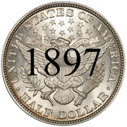 1897 Barber Half Dollar