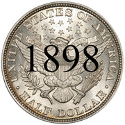 1898 Barber Half Dollar