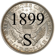 1899-S Barber Half Dollar