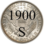 1900-S Barber Half Dollar