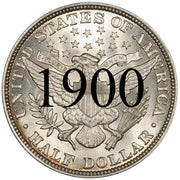 1900 Barber Half Dollar