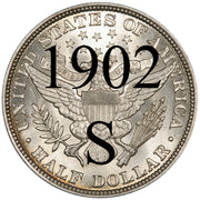 1902-S Barber Half Dollar