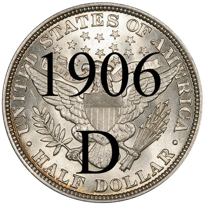 1906-D Barber Half Dollar