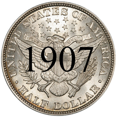 1907 Barber Half Dollar